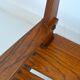 Armchairs convertible into Brutalist Bench in solid wood 1940 vintage