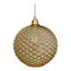 XXL vintage bubbled amber glass globe pendant light