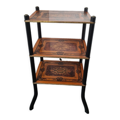 Table d'appoint en marqueterie style Napoleon lll