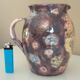 Rooster pitcher vase, glazed ceramic signed Jeanne Azambourg, Le Clos De Joye, 1960s