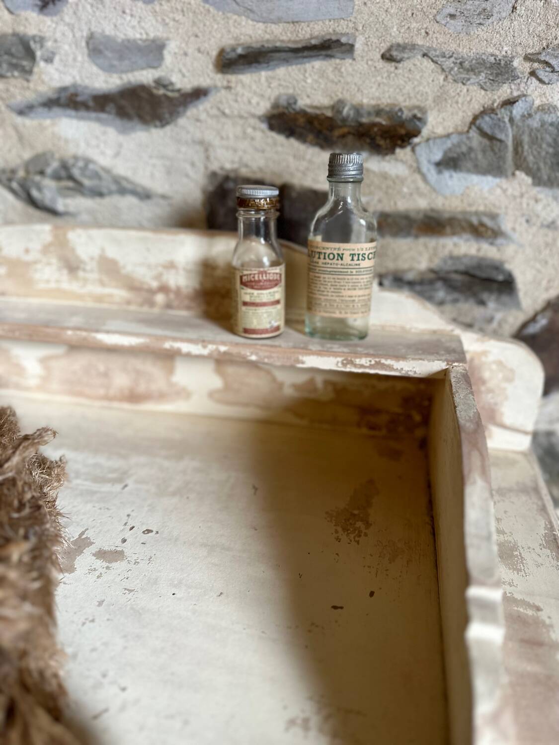 Small vintage patinated piece of furniture