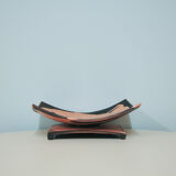 Original rectangular pink & grey bowl