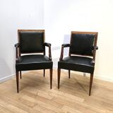 Pair of Empire style armchairs