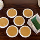 Set de sous verres en marbre de Carrare