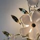 Murano glass flower lamp, Italy 1970-80