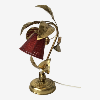 Floor lamp in gold metal