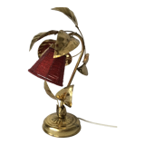 Floor lamp in gold metal