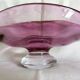 Art Deco style pedestal centrepiece in thick crystal from Val Saint Lambert, 1970s.