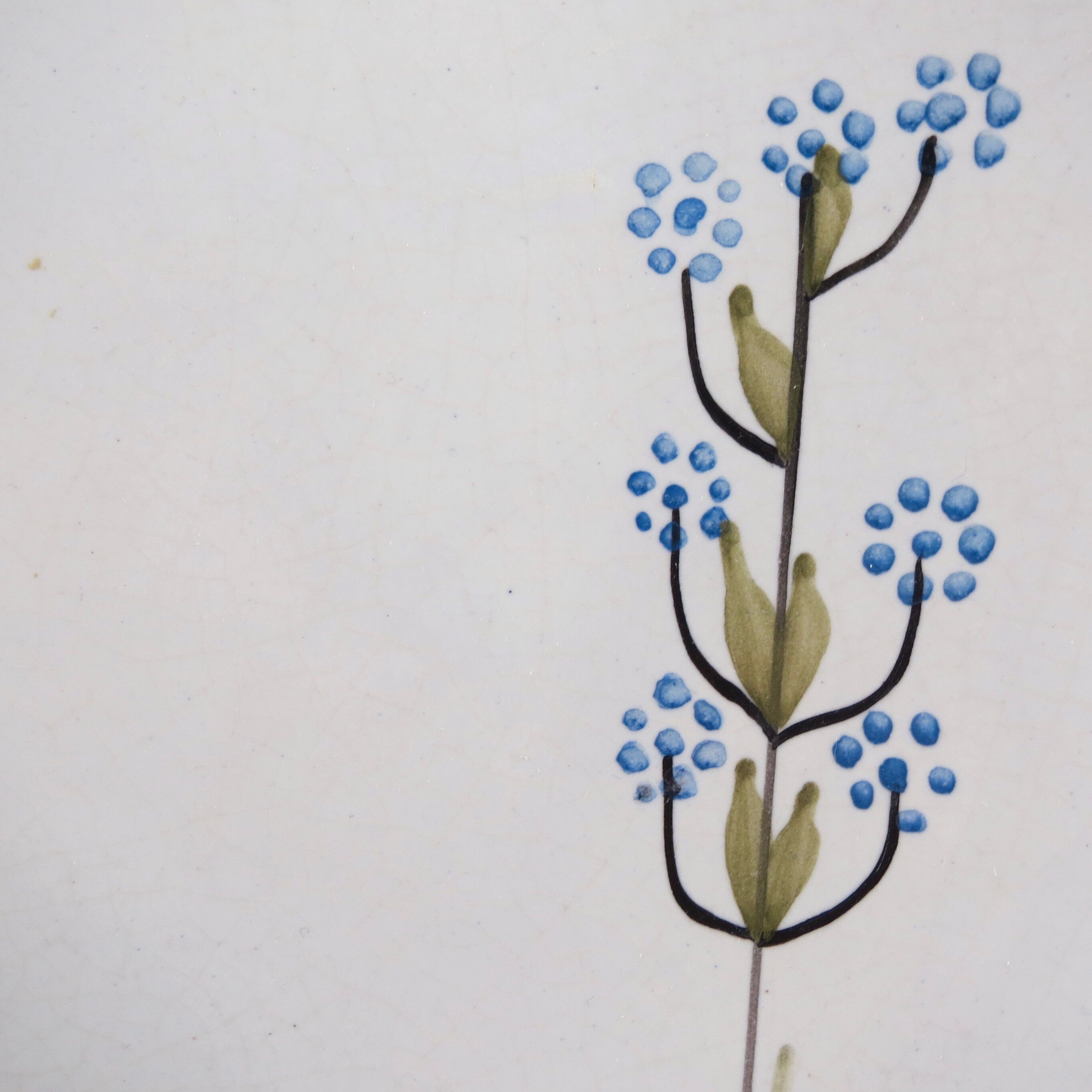 Plat céramique Roger Capron « fleurs » Vallauris 50 design/chambost/jouve