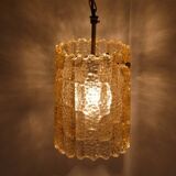 Glass and brass pendant lamp by Carl Fagerlund 1970