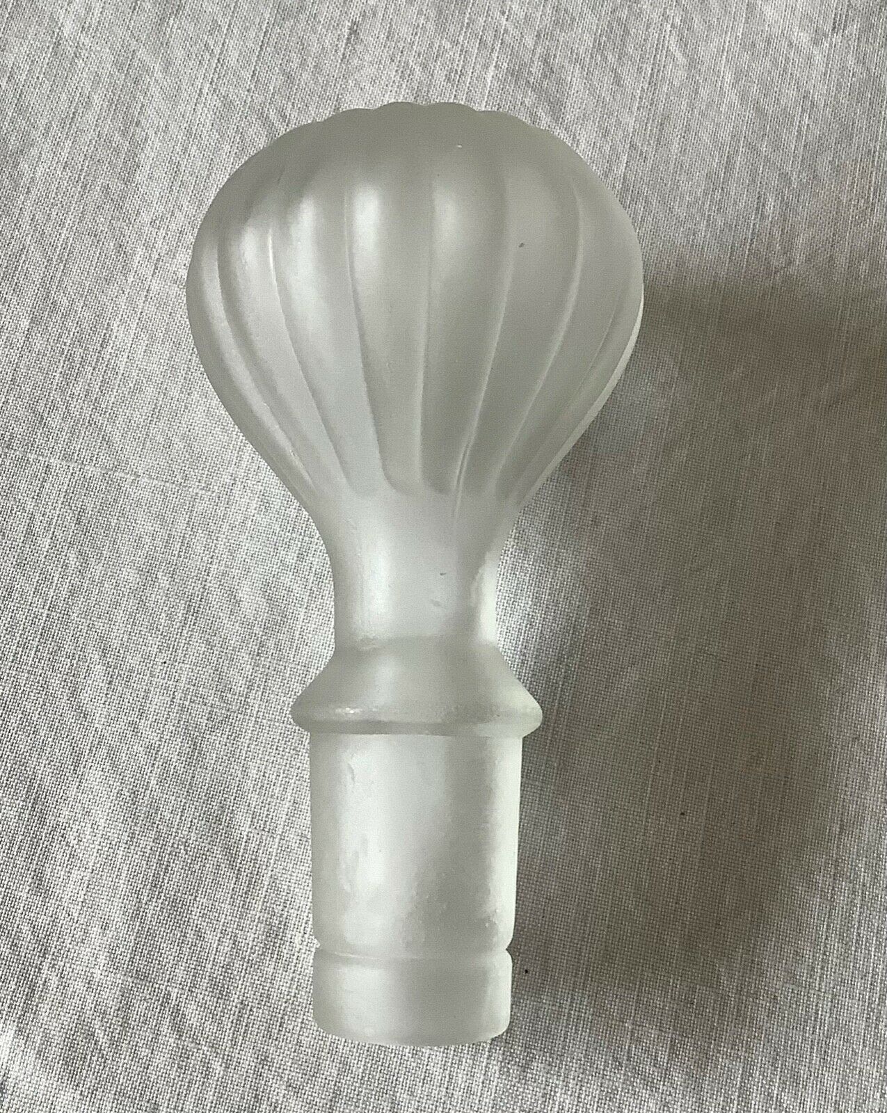 Frosted glass carafe