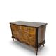 Commode italienne Art déco en loupe de noyer, années 1940-50