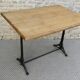 bistro table with cast iron legs signed Lelong, early 20th century