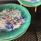 Flamed ceramic plates
