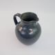 Large blue glazed stoneware pitcher Le Rivet France