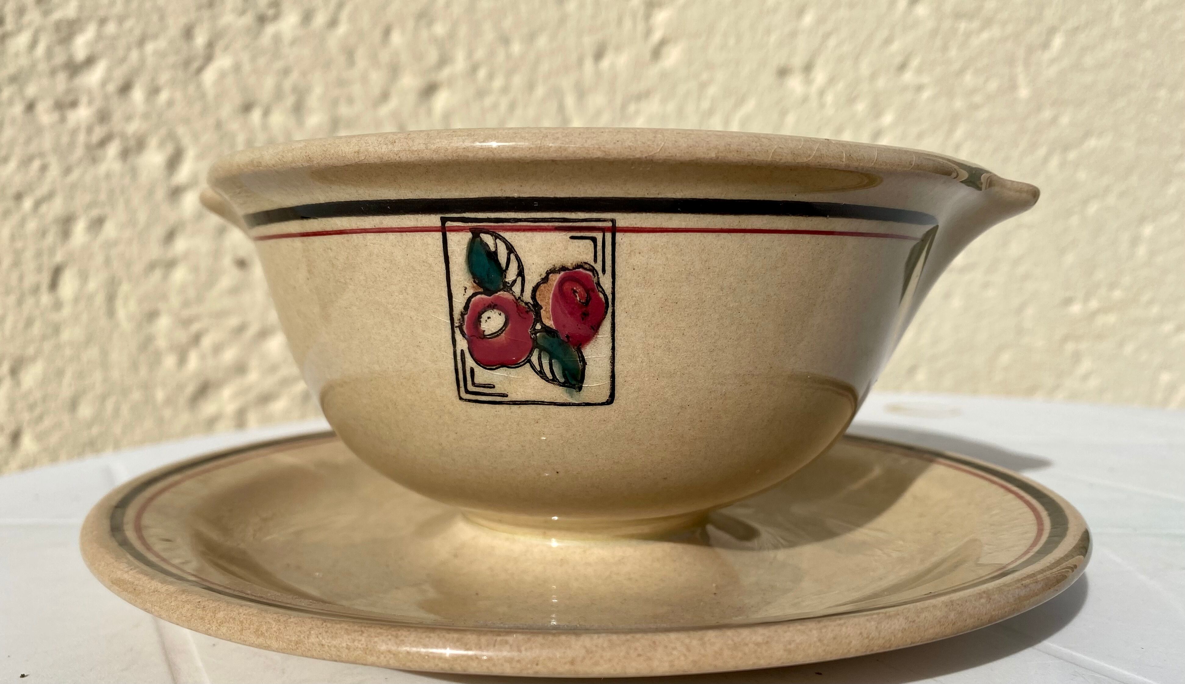Saucier E.Charbonnier cérame vintage