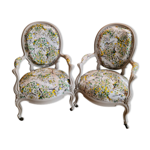 fauteuils medaillons