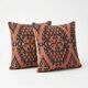Set of 2 vintage kilim cushion covers 41x41 cm