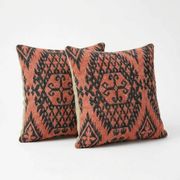 Set of 2 vintage kilim cushion covers 41x41 cm