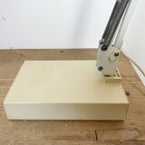 Vintage White Italian Architect Table Lamp, 1970s