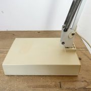 Vintage White Italian Architect Table Lamp, 1970s
