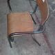 Chaise tubulaire bois et métal
