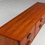 Italian sideboard or chest of drawers in teak Italy 1960