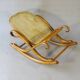 Footrest known as "Flaneuse" by Thonet, 1910 - Blond bentwood