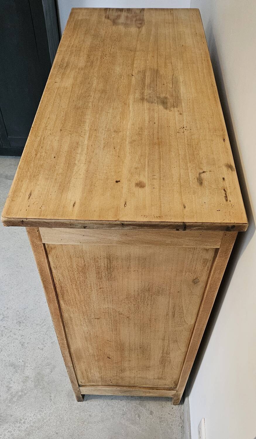 Old sideboard Parisian vintage wooden furniture