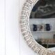 Round wicker mirror, 20th century