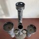 Mid-Century Modern Brutalist Iron Candleholder, Candlestick