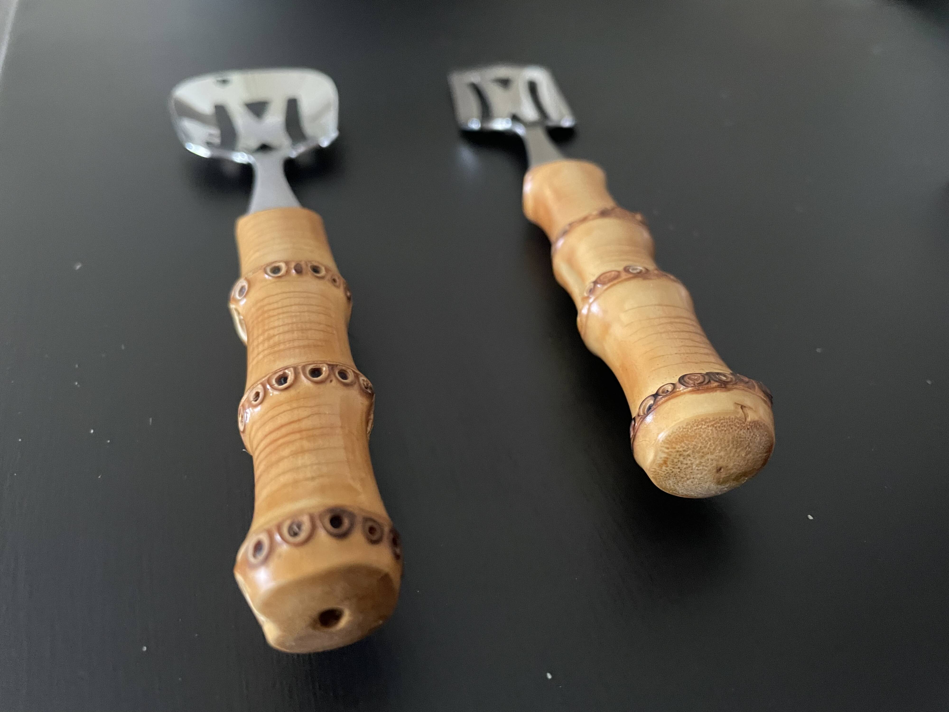 Bamboo serving cutlery