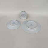 Three-piece Limoges porcelain set. By Bernardaud.