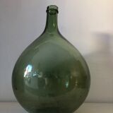 Demijohn old bottle in blown glass