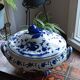 Antique earthenware vegetable dish from Matres Tolosane, attributed to Ribet and Bonnassies