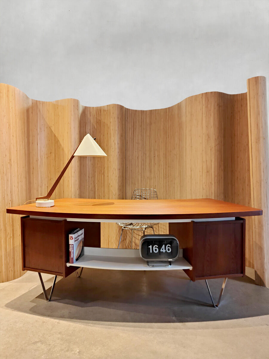 Bureau d’écriture de design néerlandais vintage 'Boomerang'