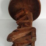 Vintage Luba carved wooden stool