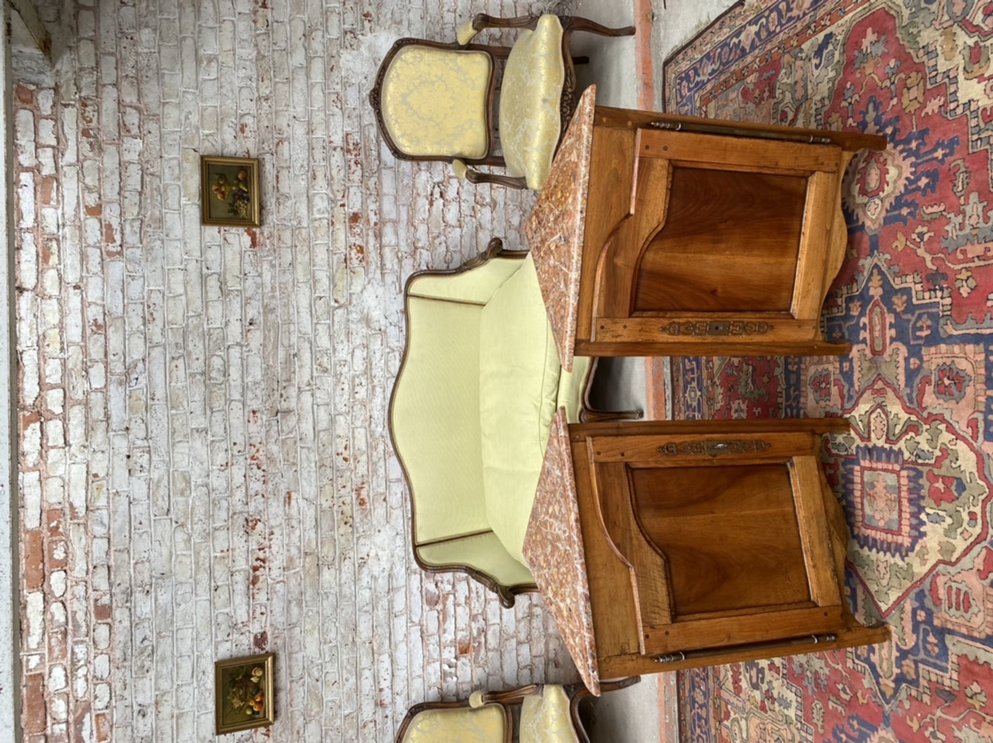Pair of notches in natural wood style Louis XV XIXeme century
