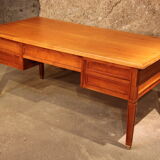 Louis XVI flat desk in solid cherry wood