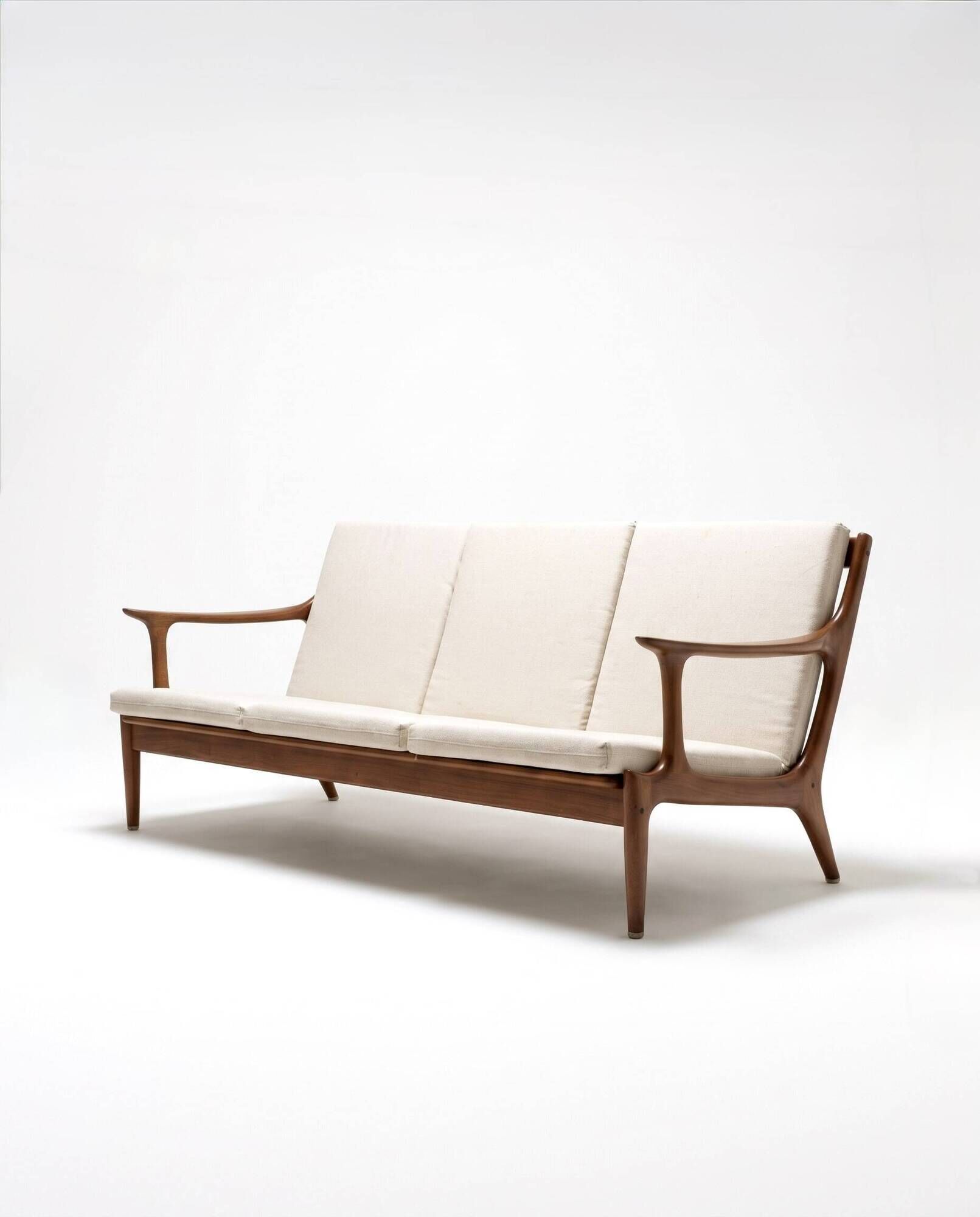 Danish three-seater sofa by Edvard Valentinsen for Fraska - 1960