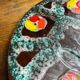 Paint palette-shaped tray, ceramic, Poet Laval