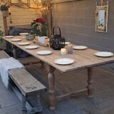 Grande table de ferme style champêtre