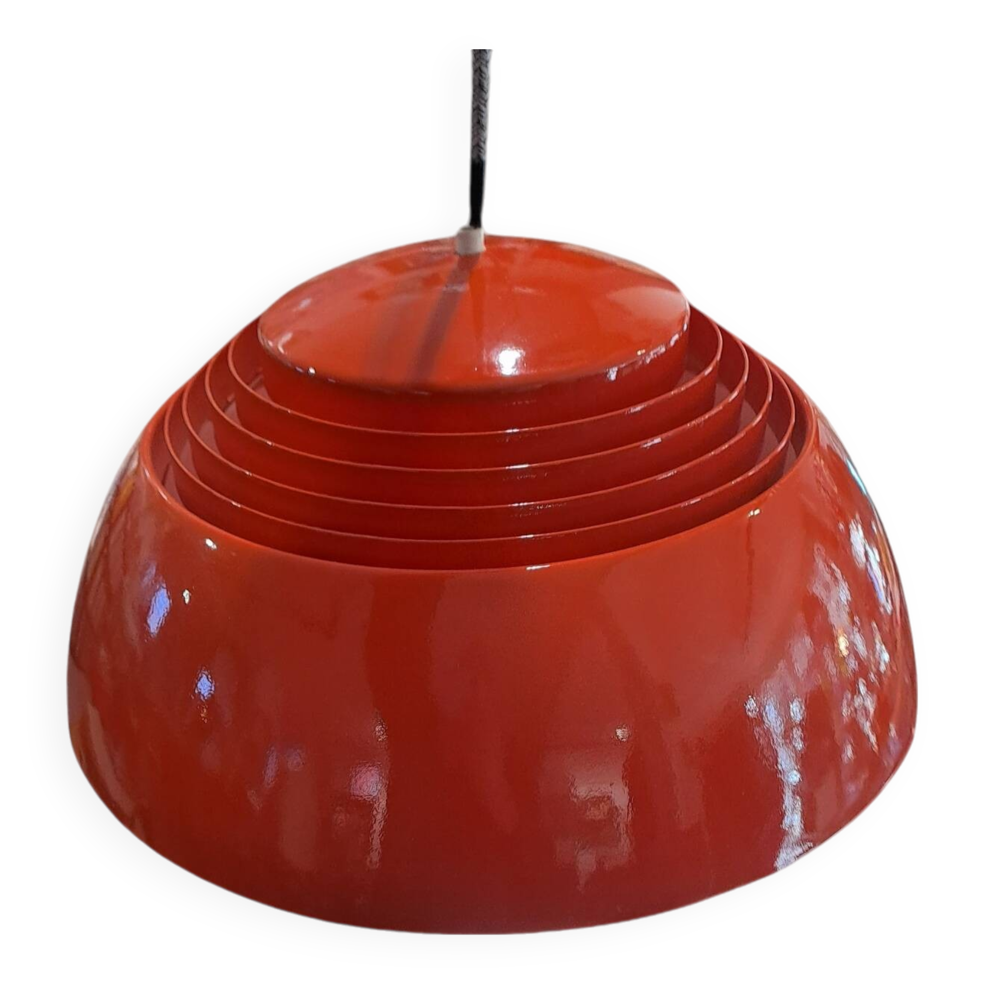 Pendant lamp by arne jacobsen for louis poulsen - "aj royal" for the sas royal hotel / 1960 denmark