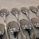 11 silver-plated metal ice cream scoops, Christofle silversmith, Albi pattern, 13.2cm