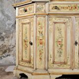 Hand-painted Venetian-style sideboard, mid-20th century