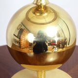 Beautiful brass and leather table lamp