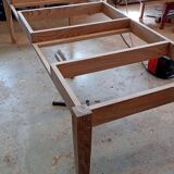 Large solid oak farmhouse table with two drawers 260 cm x 100 cm