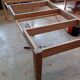 Large solid oak farmhouse table with two drawers 260 cm x 100 cm