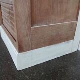 Filing Cabinet with Curtain / Vintage Furniture