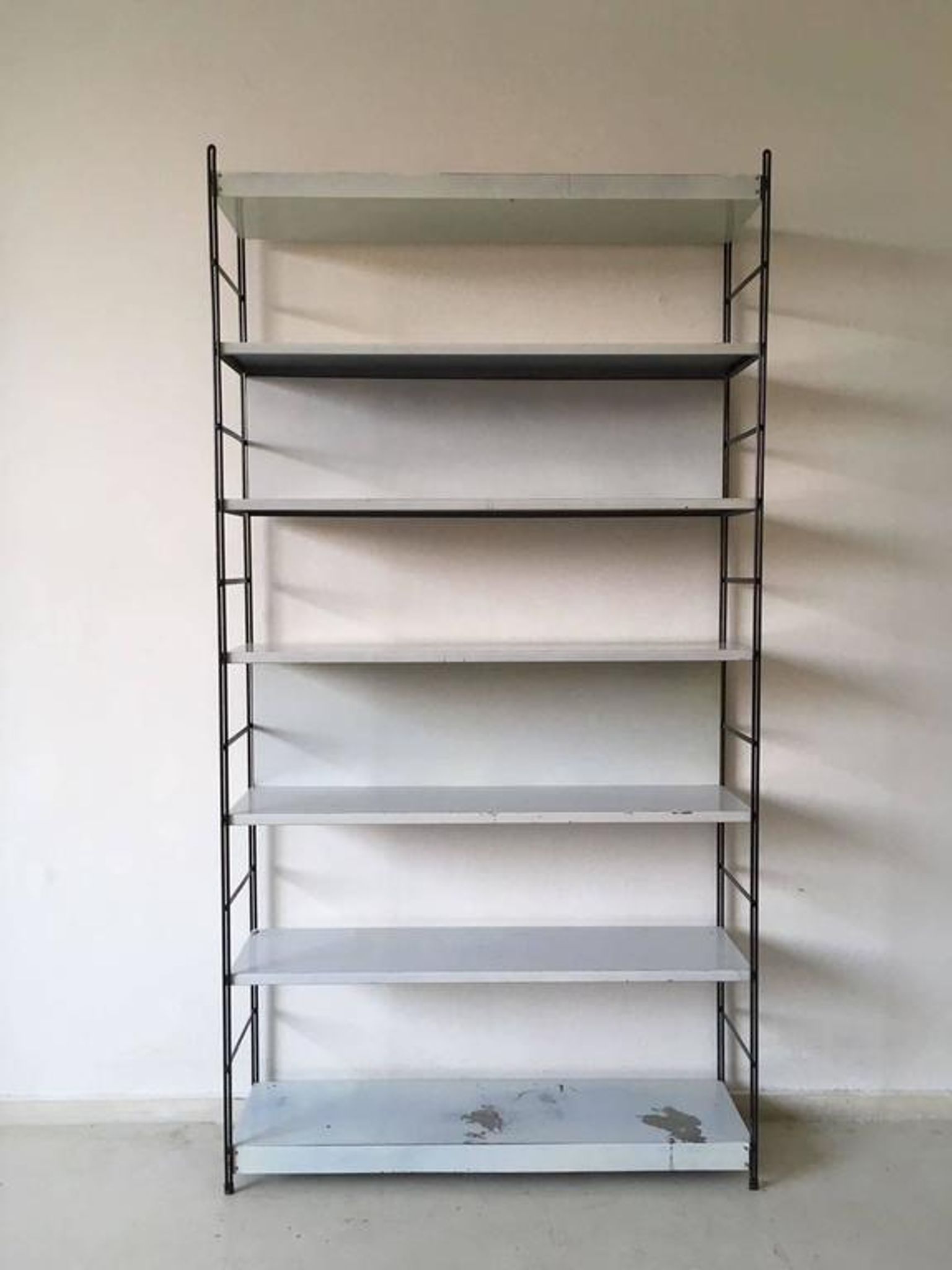 Design style Dutch 1960s metal shelf